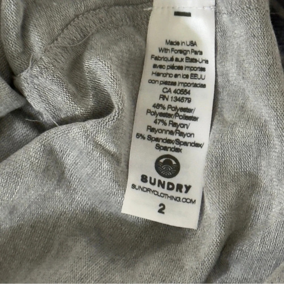 Anthropologie Sundry pullover Houndstooth Sweater size M in gray/purple - Picture 9 of 10